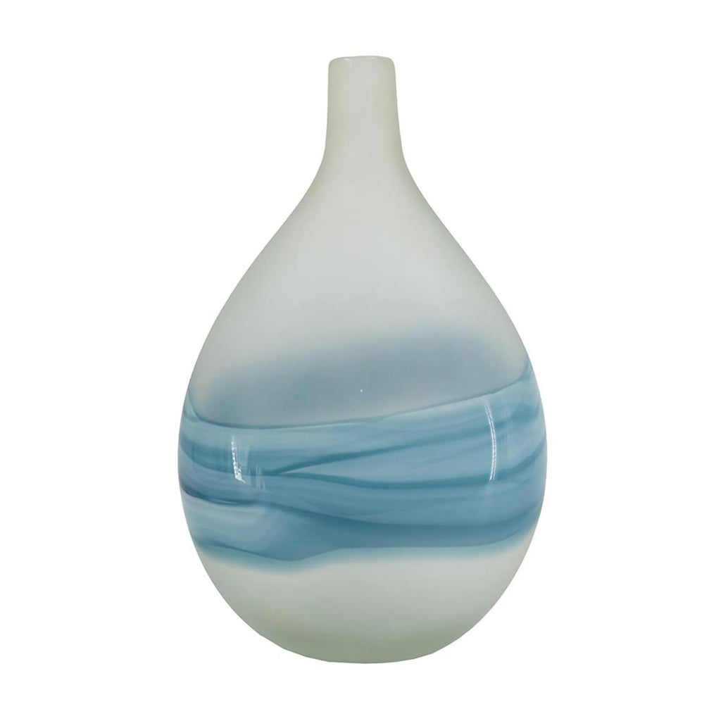 Swirl Art Glass Table Vase