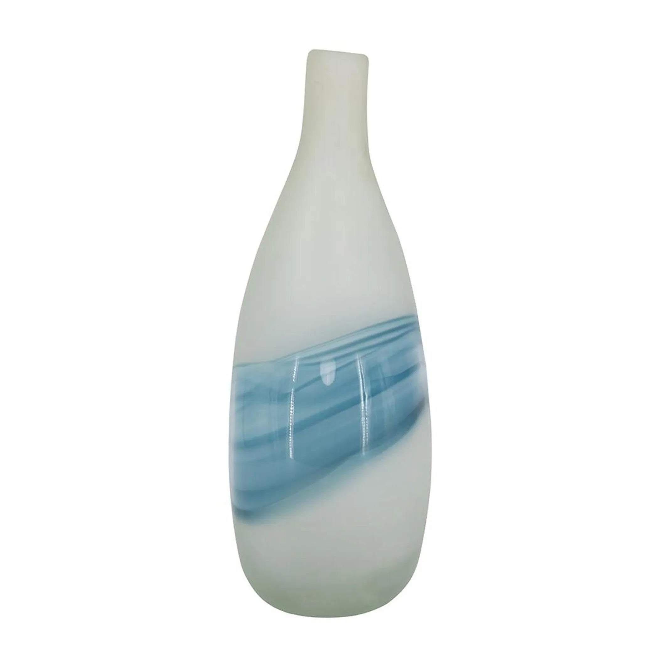 Swirl Art Glass Table Vase