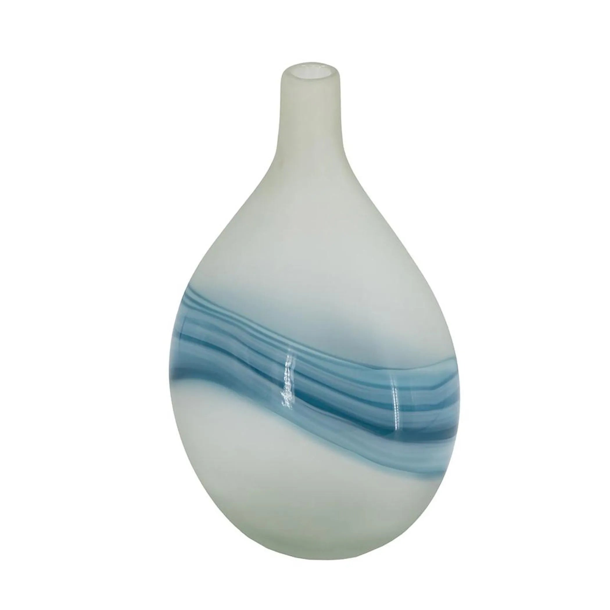 Swirl Art Glass Table Vase