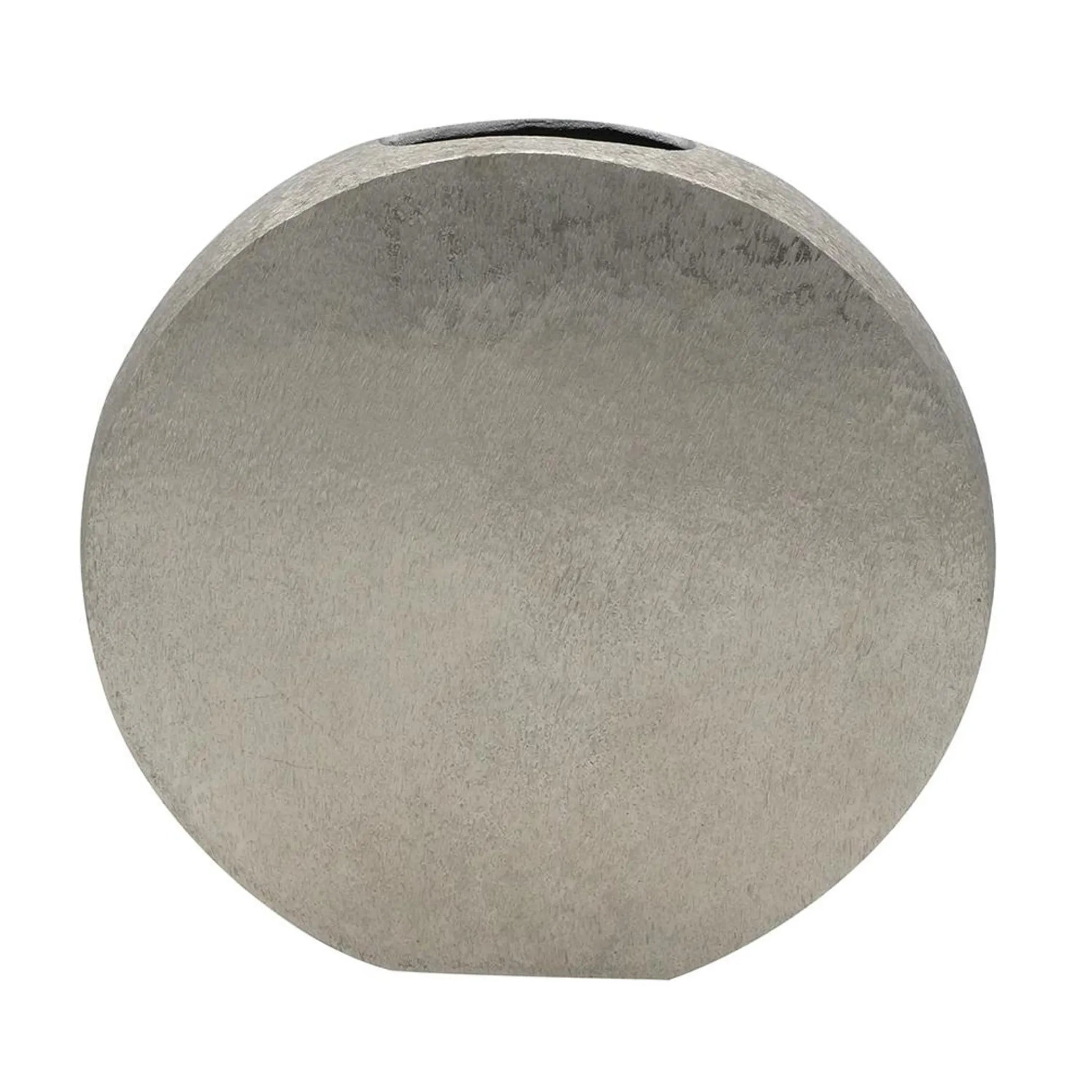 Aluminum Round Disc Table Vase