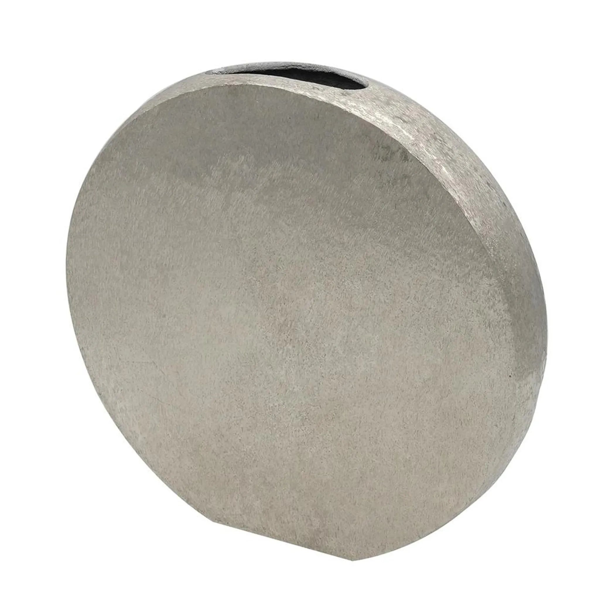 Aluminum Round Disc Table Vase