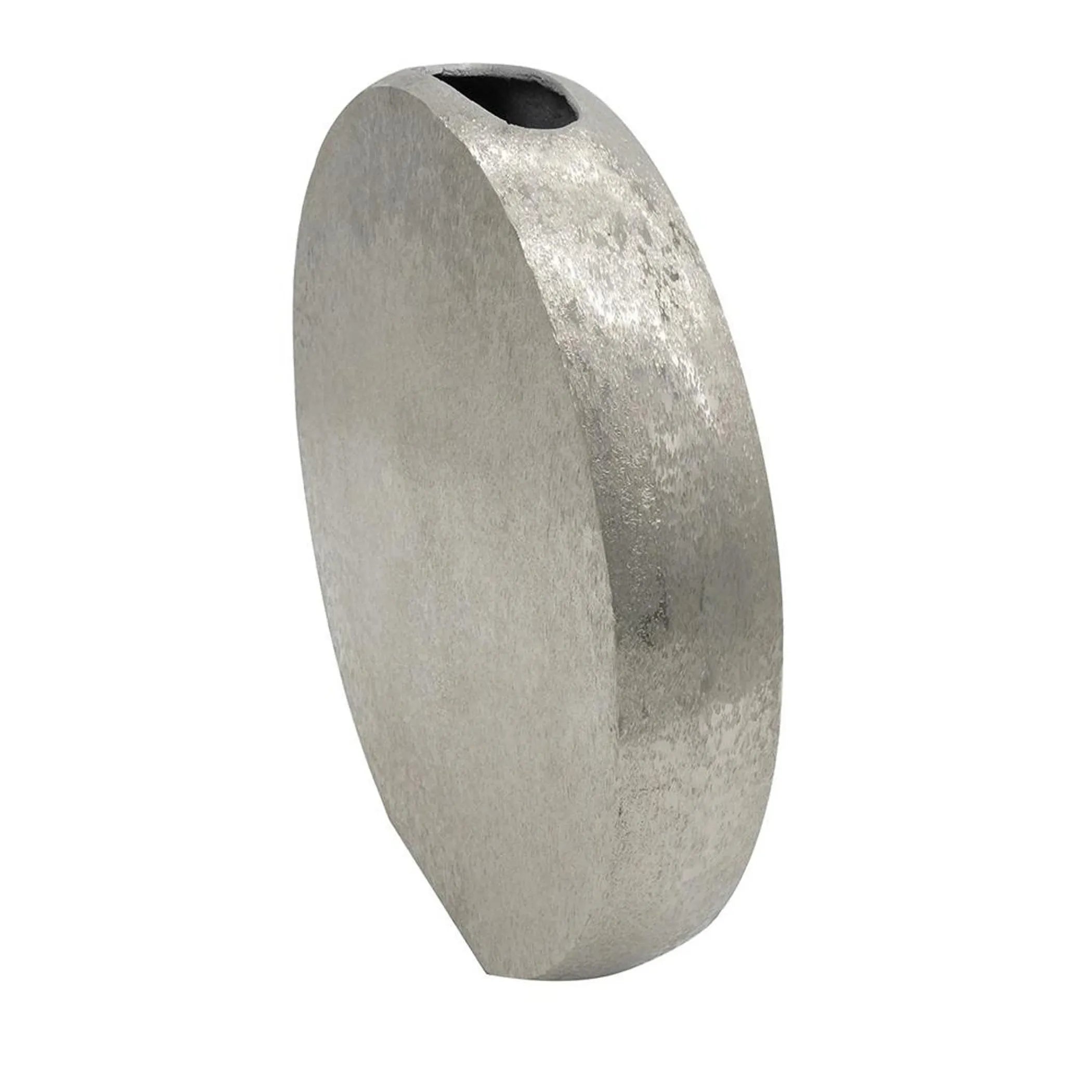 Aluminum Round Disc Table Vase