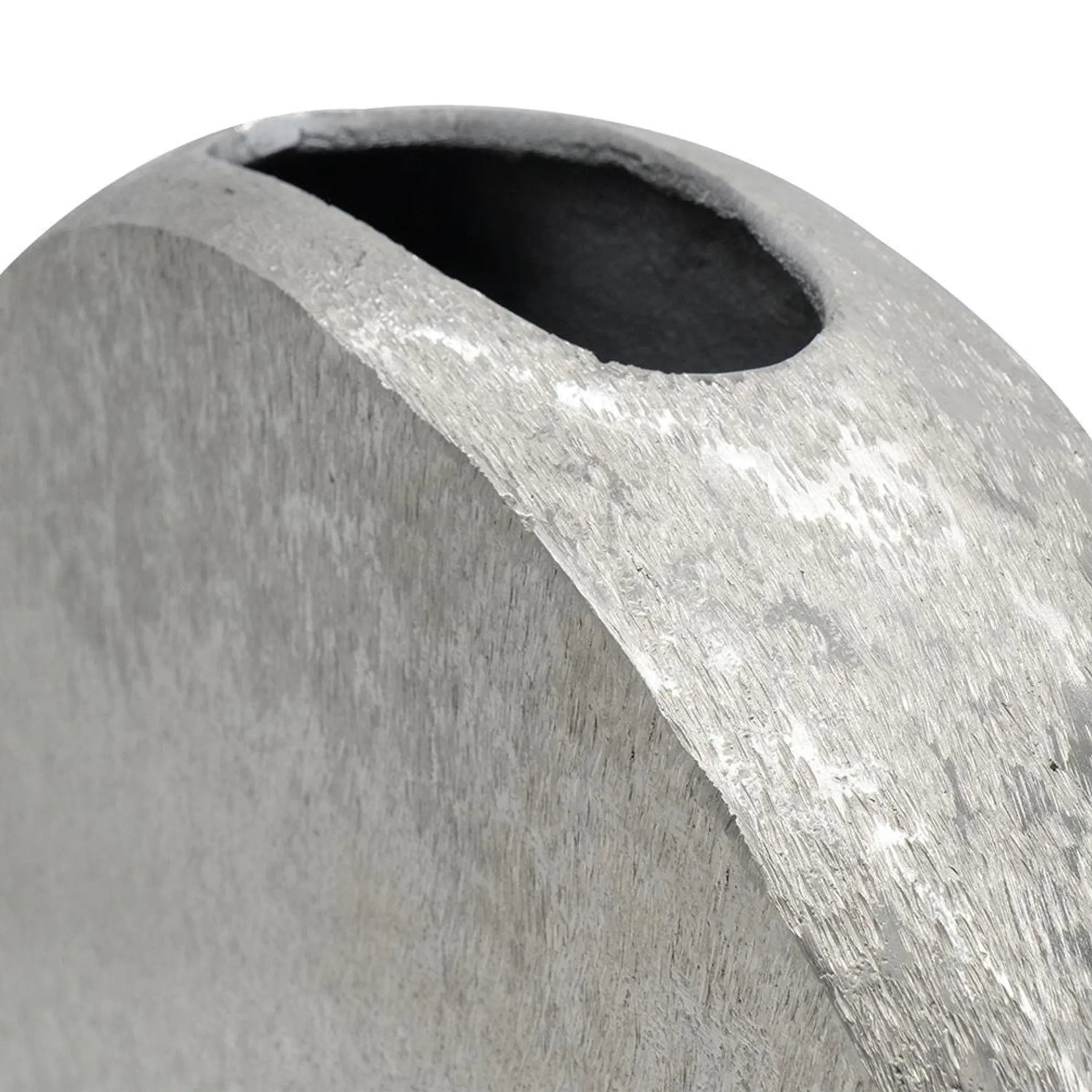 Aluminum Round Disc Table Vase