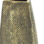 40" Gold Tapered Ceramic Floor Vase