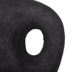 12" Black Aluminum Modern Abstract Table Vase