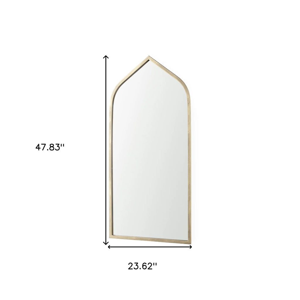Metal Arch Framed Accent Mirror