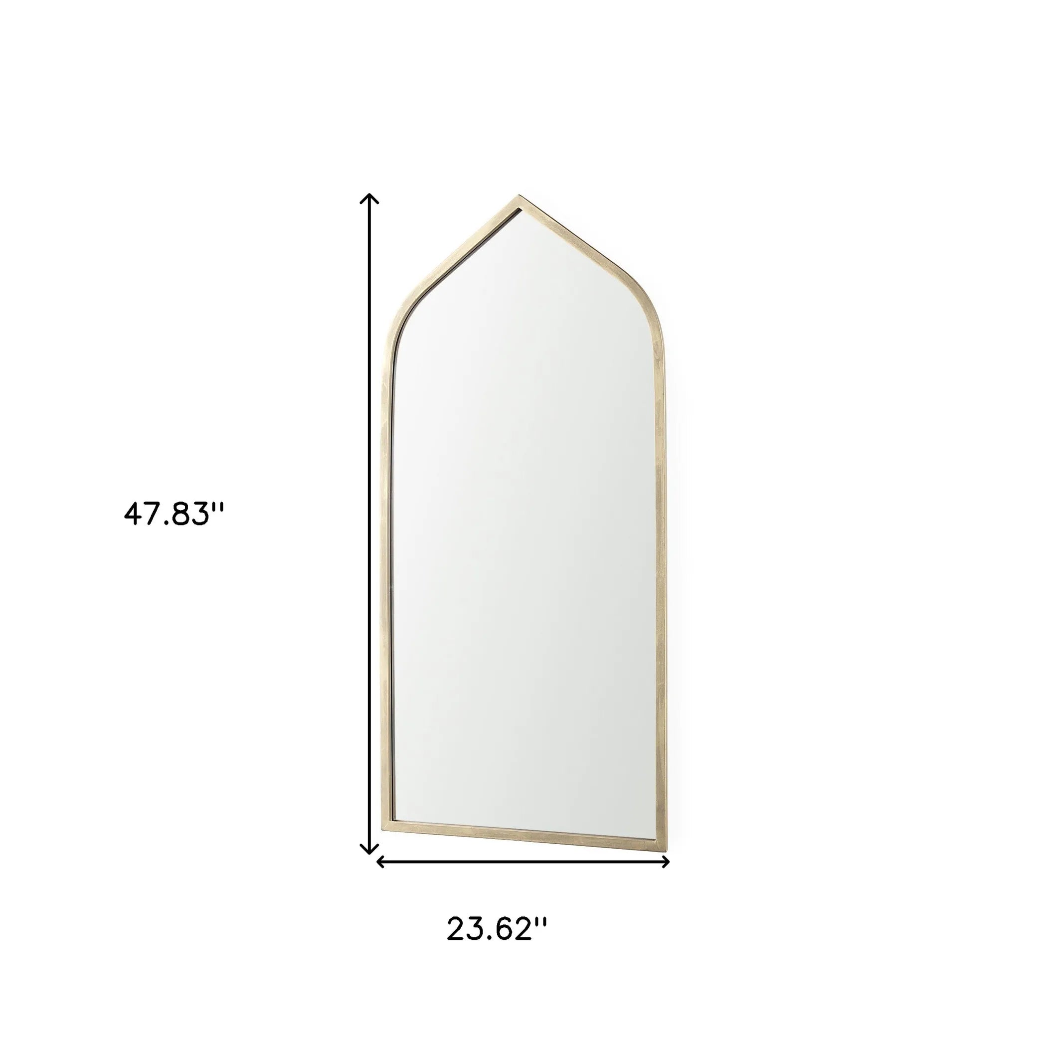 Metal Arch Framed Accent Mirror