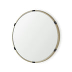 Metal Round Framed Accent Mirror