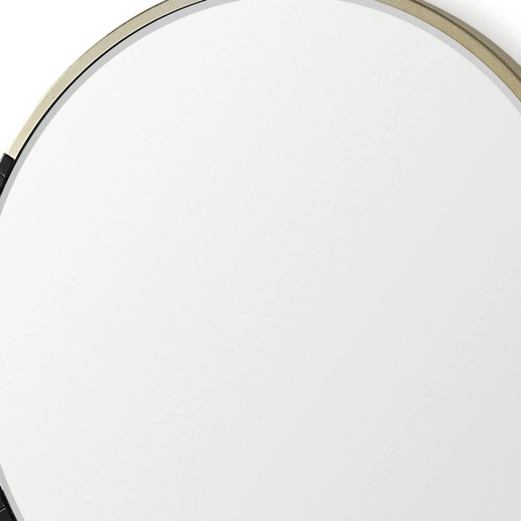Metal Round Framed Accent Mirror