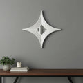 Distressed Wood Novelty Star Framed Accent Mirror