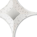Distressed Wood Novelty Star Framed Accent Mirror