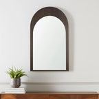 Wood Arch Framed Accent Mirror
