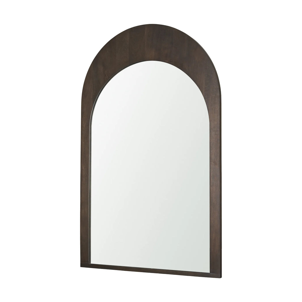 Wood Arch Framed Accent Mirror