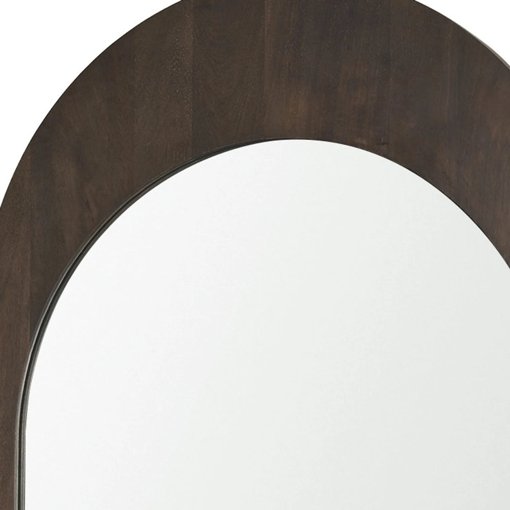 Wood Arch Framed Accent Mirror