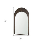Wood Arch Framed Accent Mirror