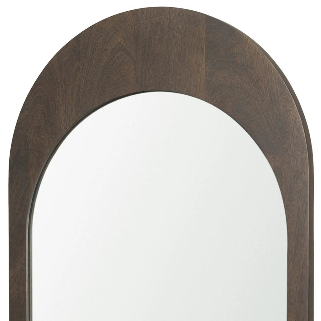 Wood Arch Framed Accent Mirror