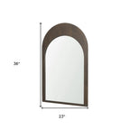 Wood Arch Framed Accent Mirror