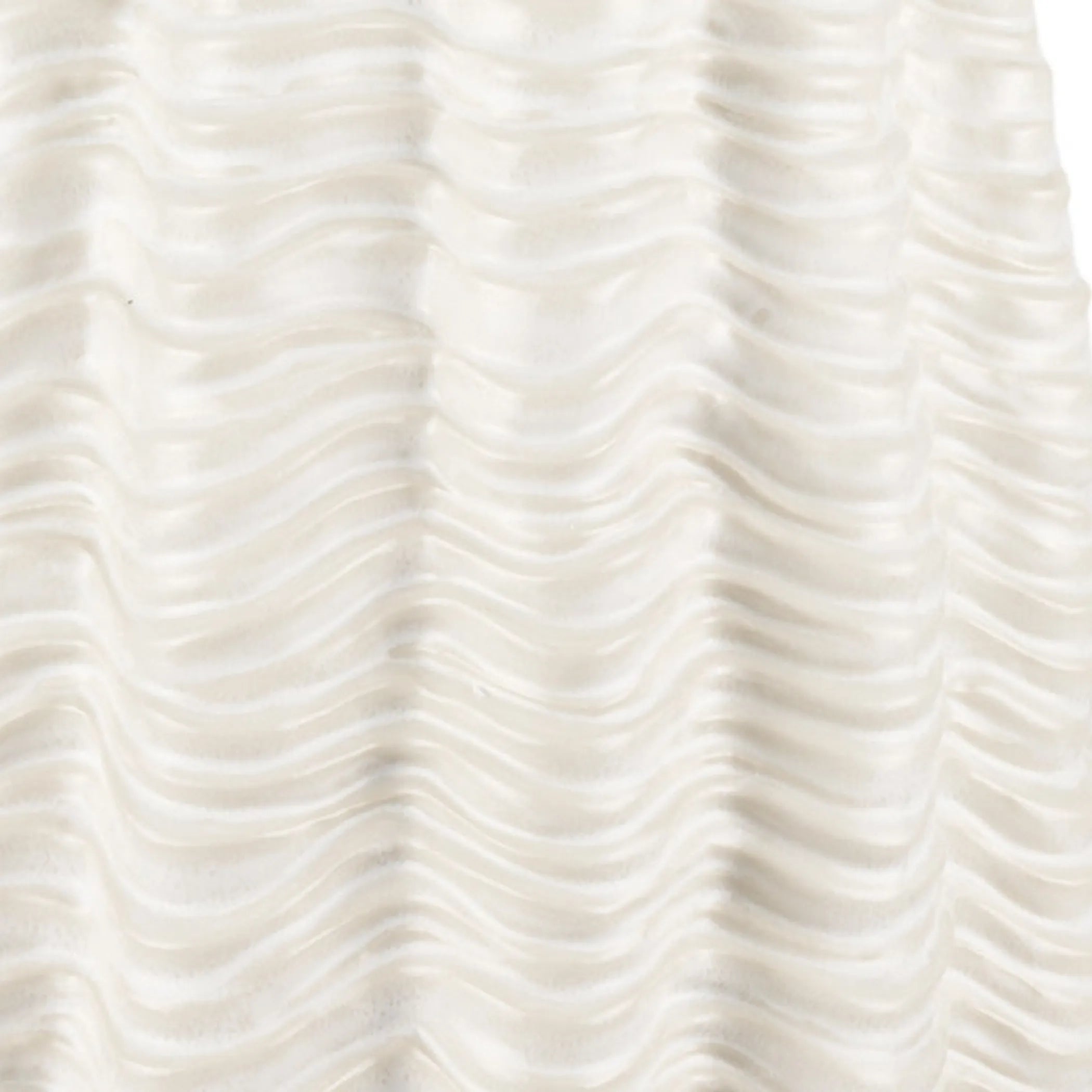 Cylinder Ceramic Sculptural Waves Table Vase