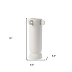 Cylinder Ceramic Table Vase With Handles