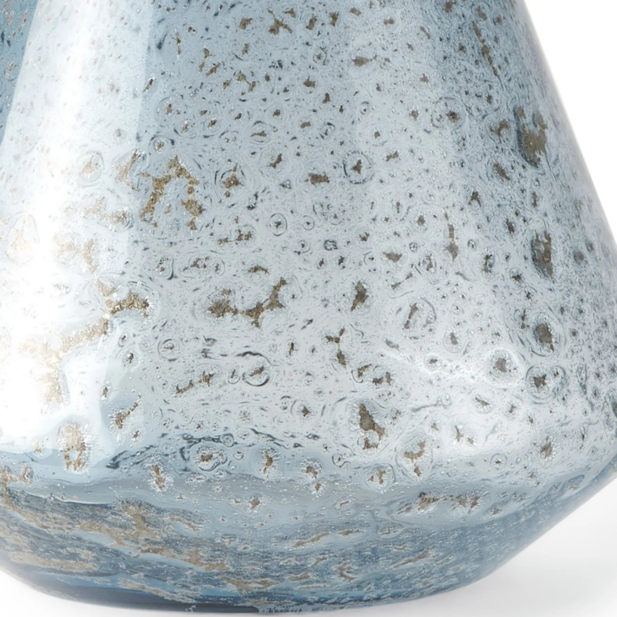 Seeded Glass Round Table Vase