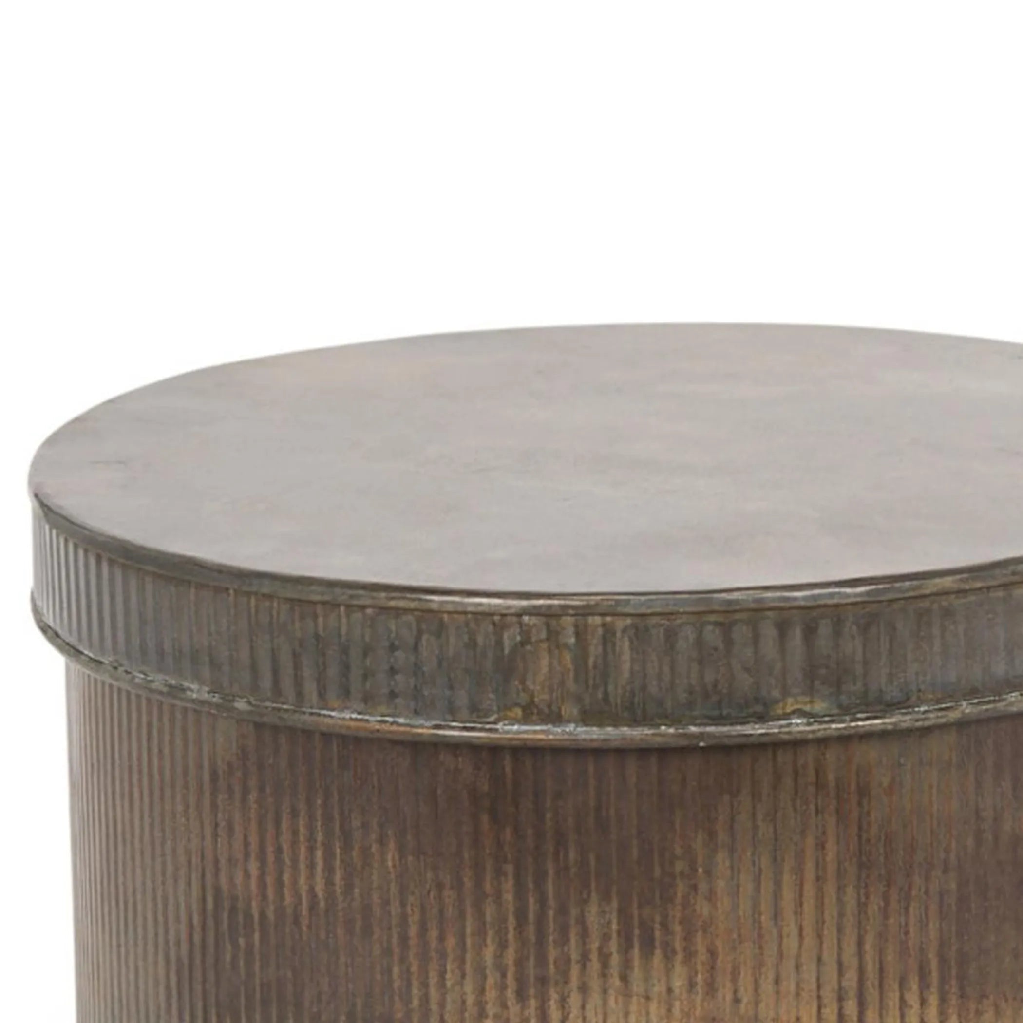 Antiqued Metal Decorative Boxes