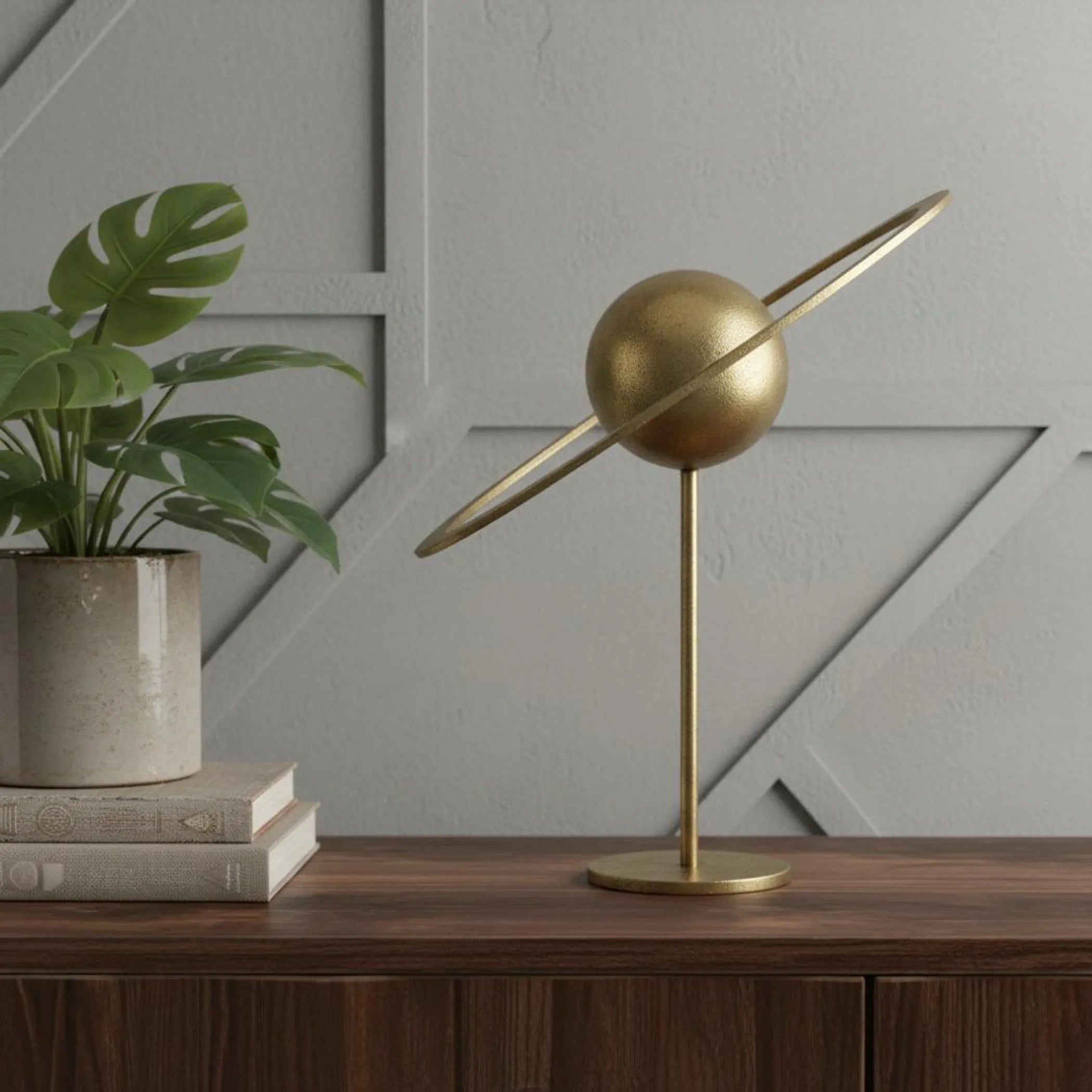 Iron Solar System Tabletop Sculpture