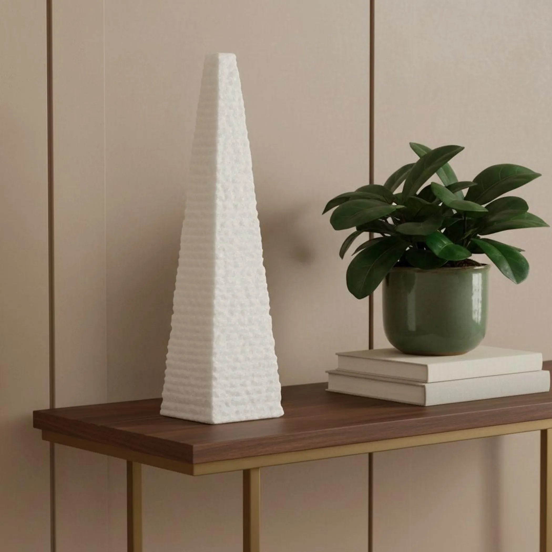 Marble Obelisk Tabletop Sculpture