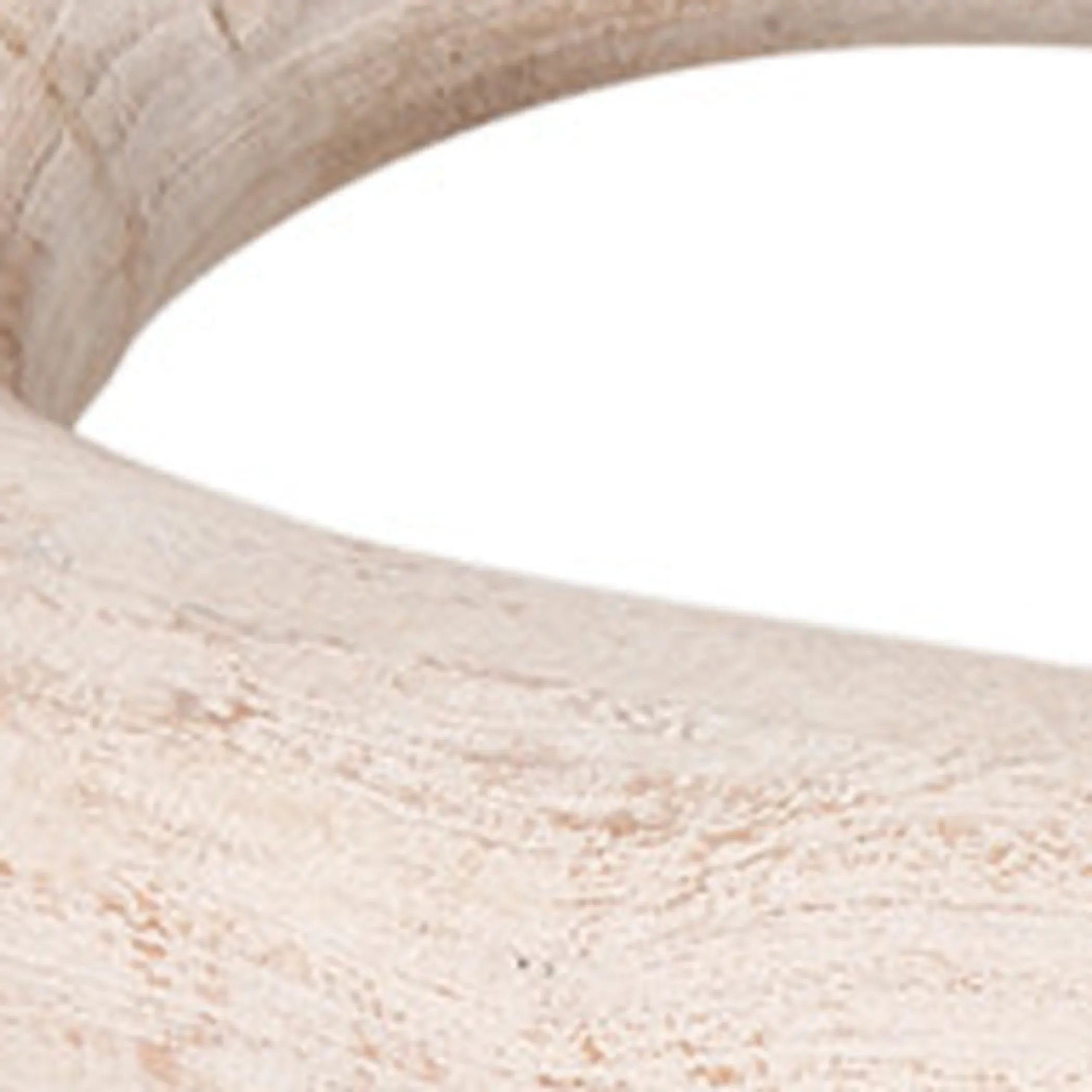 Wood Geometric Links Tabletop Sculpture