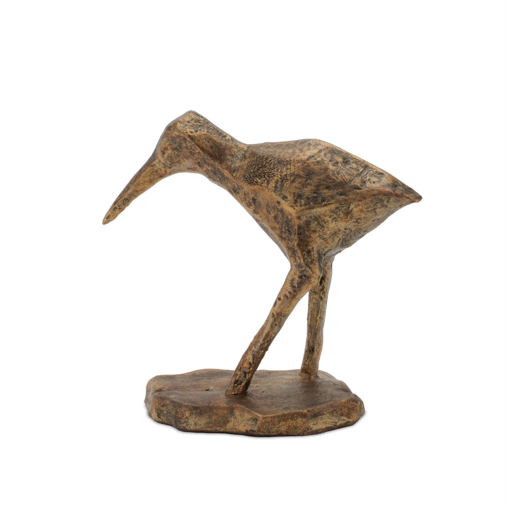 Set of Three Polyresin Sandpiper Bird Figurines
