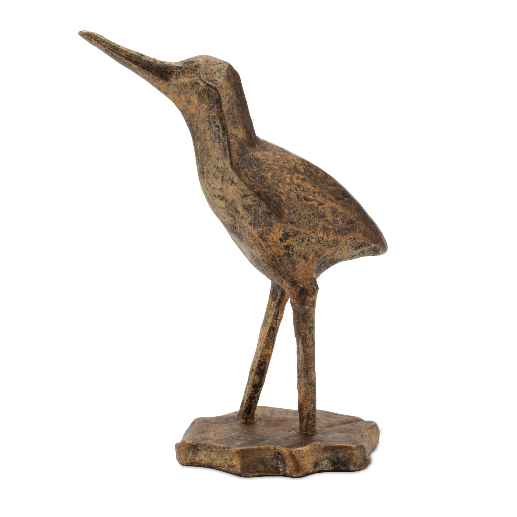 Set of Three Polyresin Sandpiper Bird Figurines