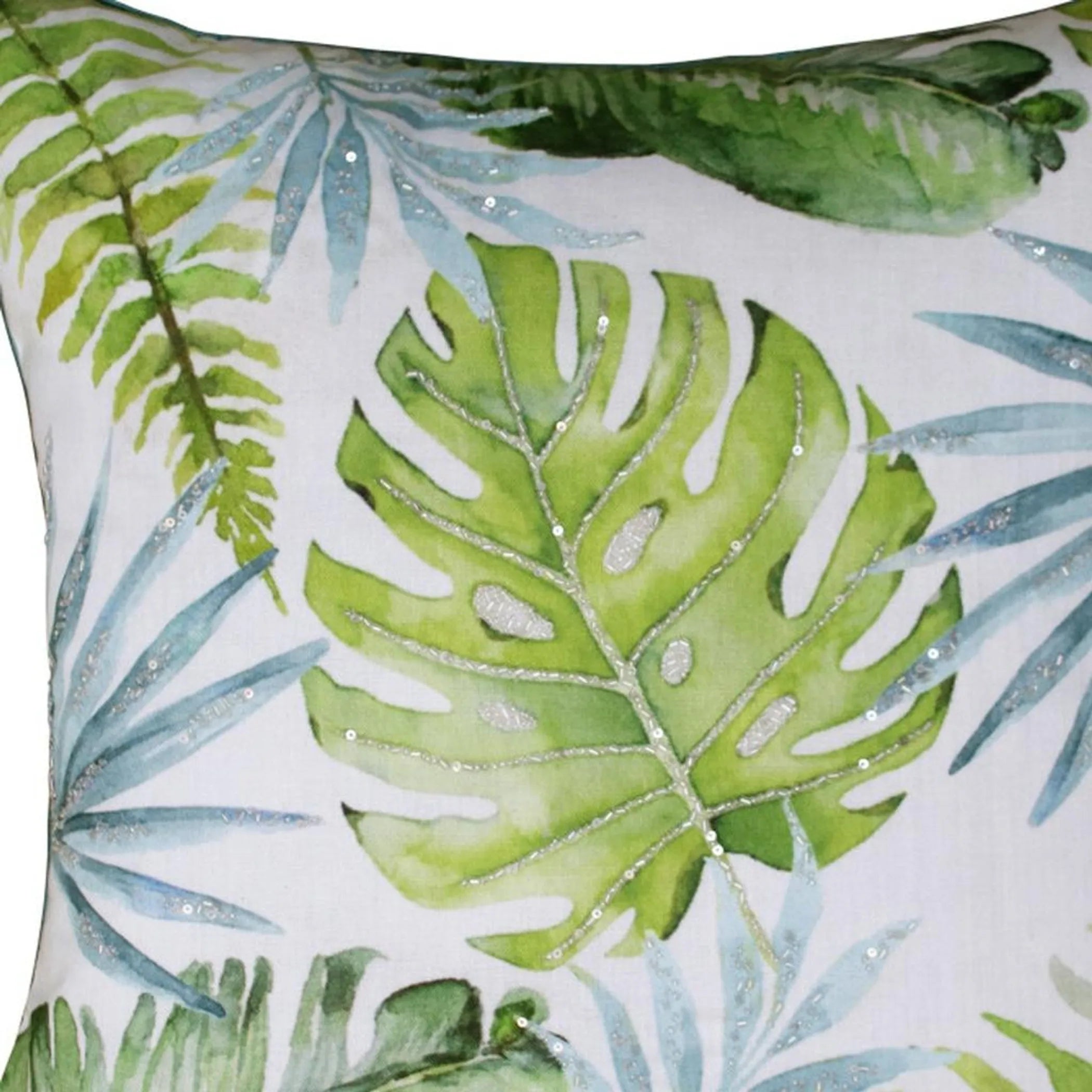Floral Tropical Throw Pillow Cover