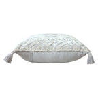 Geometric Viscose Throw Pillow Cover with Tassels