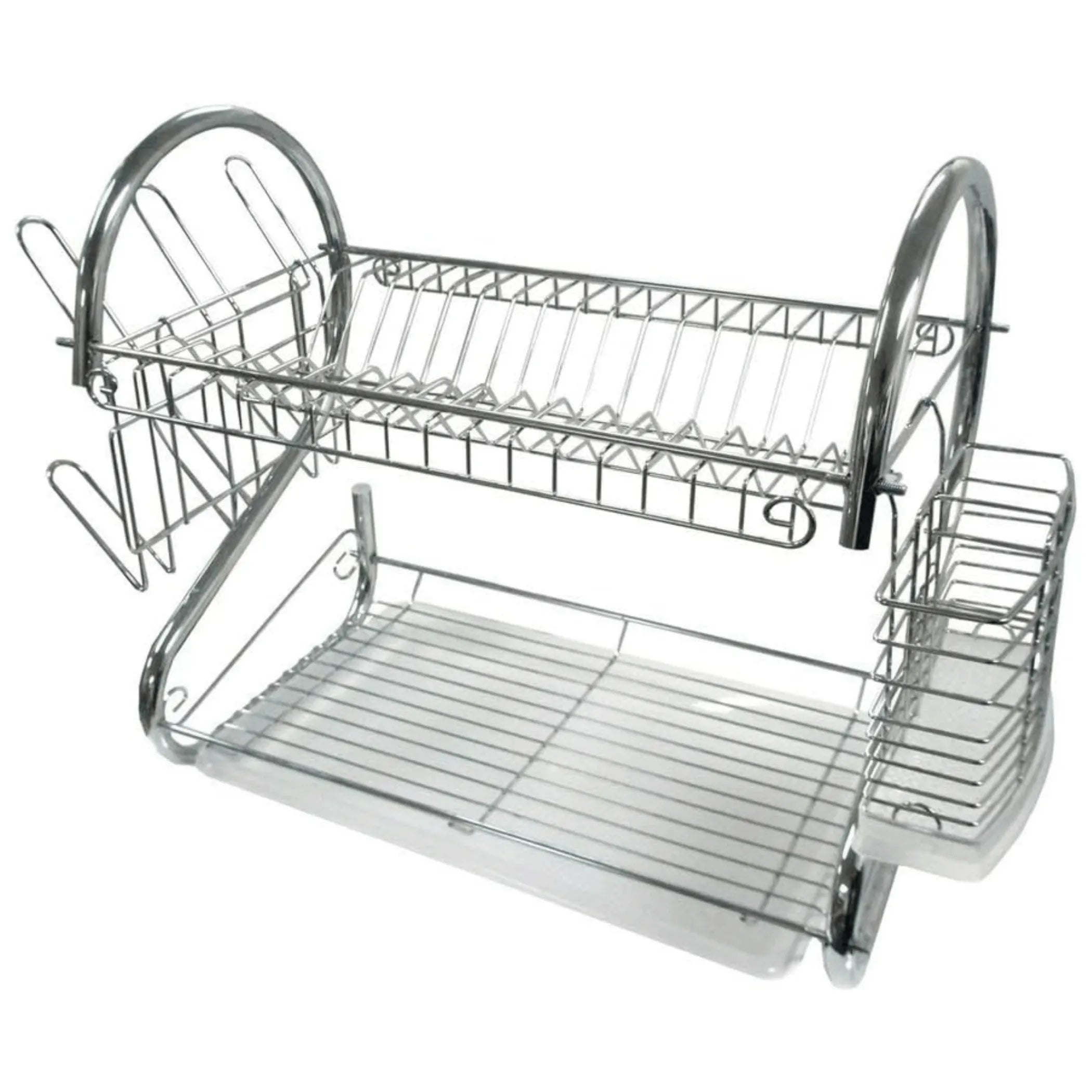 Better Chef 2-Level Chrome-Plated S-Shaped Dish Rack