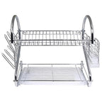 Better Chef 2-Level Chrome-Plated S-Shaped Dish Rack