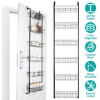 6 Tier Over Door Pantry Organizer Hanging
