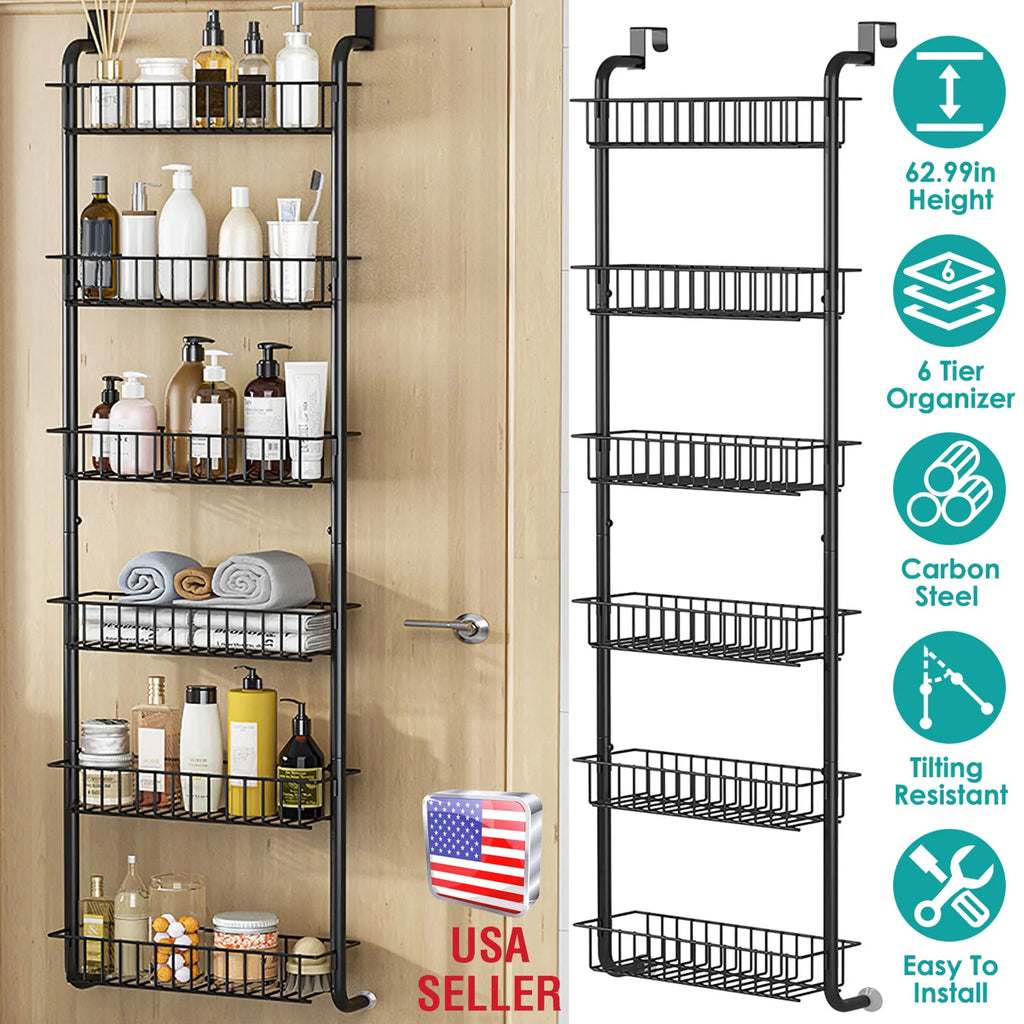 6 Tier Over Door Pantry Organizer Hanging