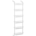 6 Tier Over Door Pantry Organizer Hanging Hooks Door Storage Rack