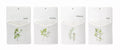 Herb Wall Pocket (Set of 4) 5.25" x 8.5"H Ceramic